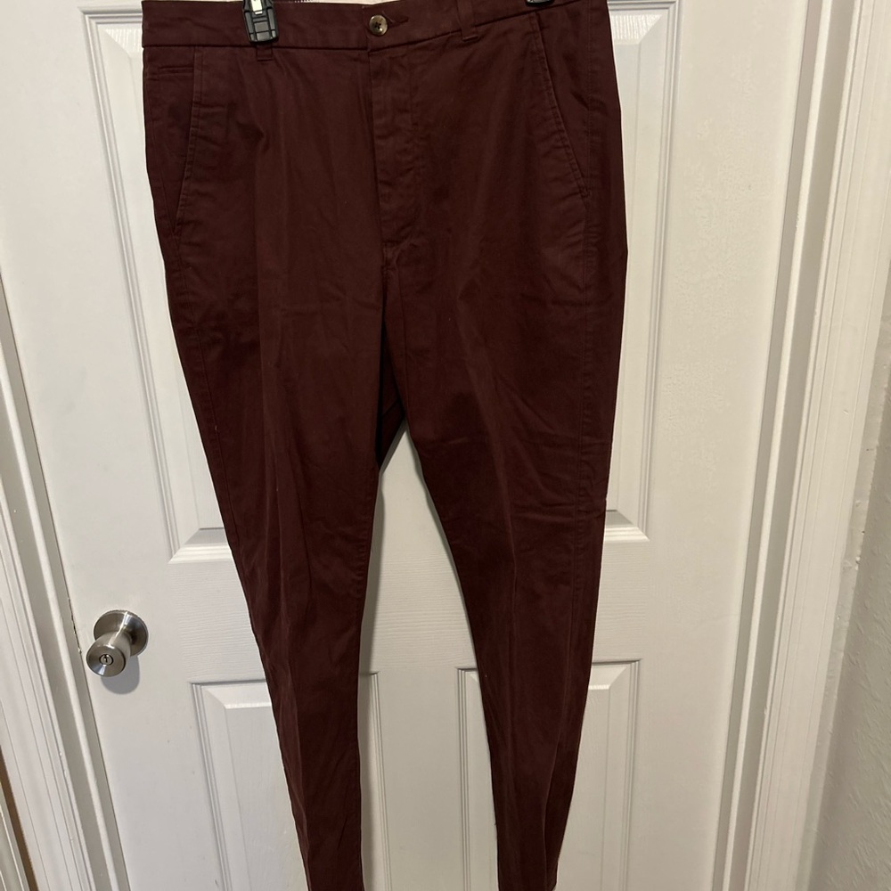 Round-tree &Yourke Men's Dark Burgundy Pants